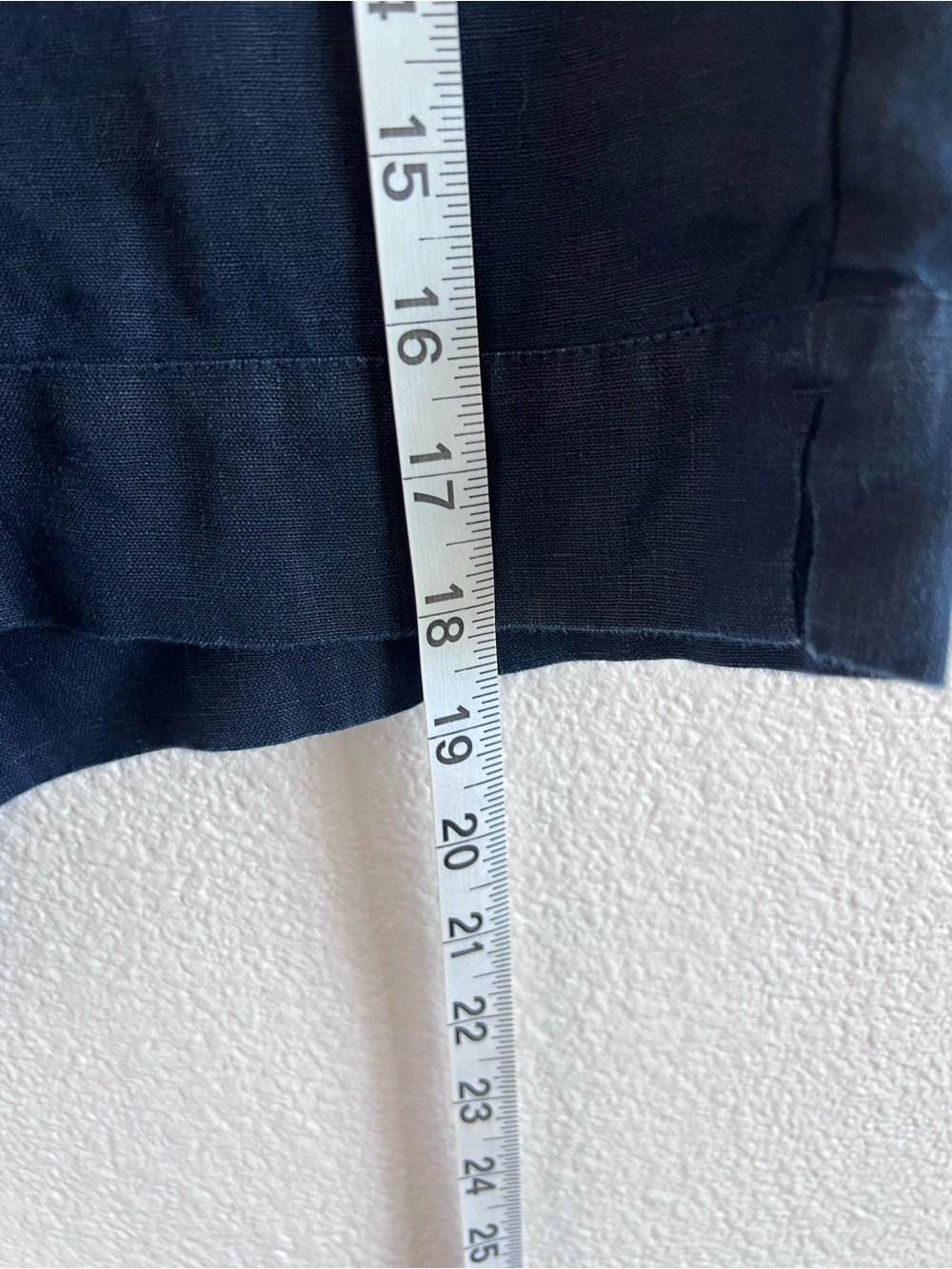 J. Jill Women's Love Linen High Rise Short Pull-On Elastic True Navy Coastal - Picture 8 of 12
